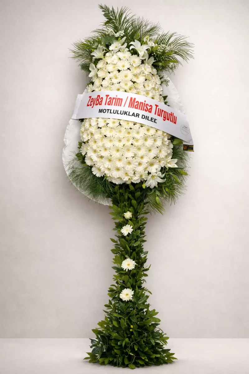 Premium Beyaz Düğün Açılış Çelengi