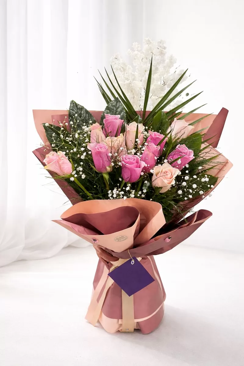 Pembe Zerafet Gül Buketi