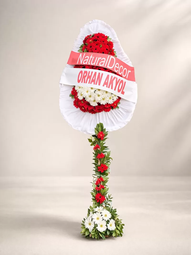 Gerbera Kırmızı Beyaz