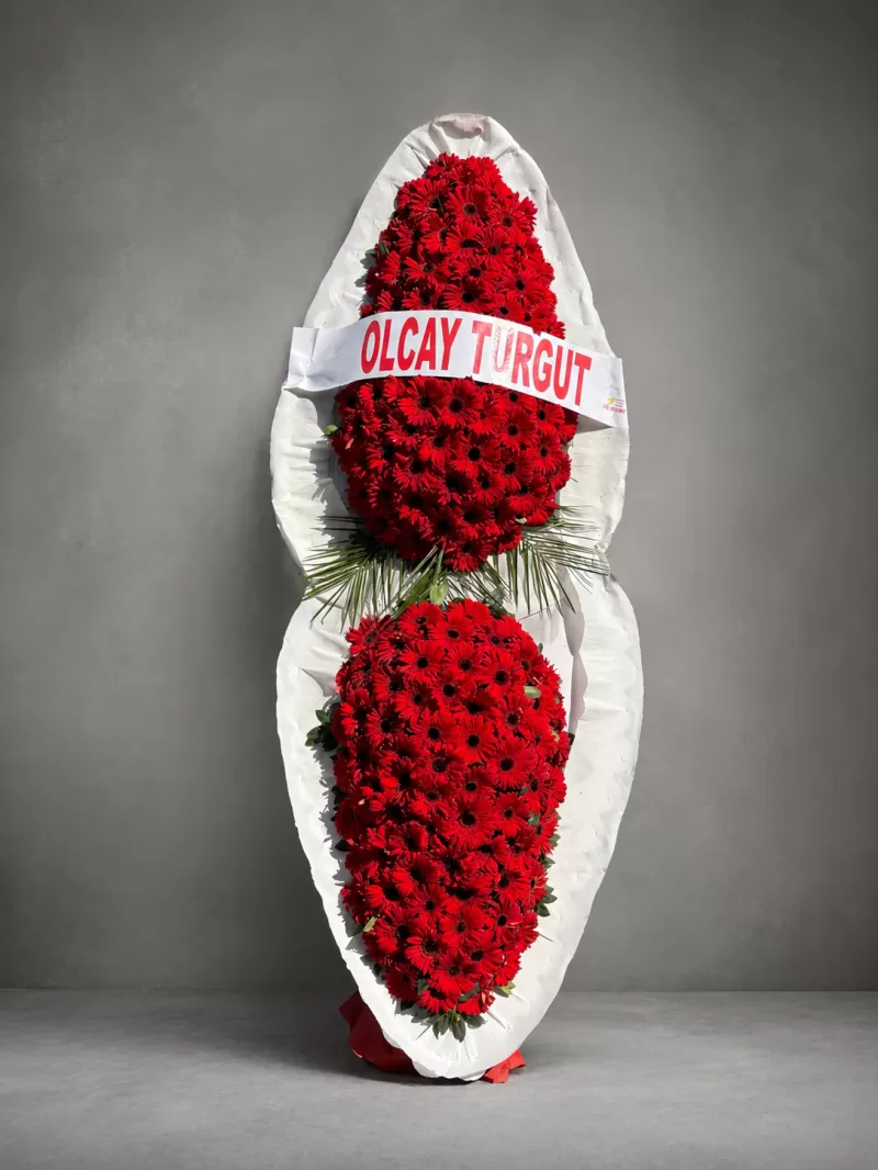     Kırmızı İhtişam Çelenk